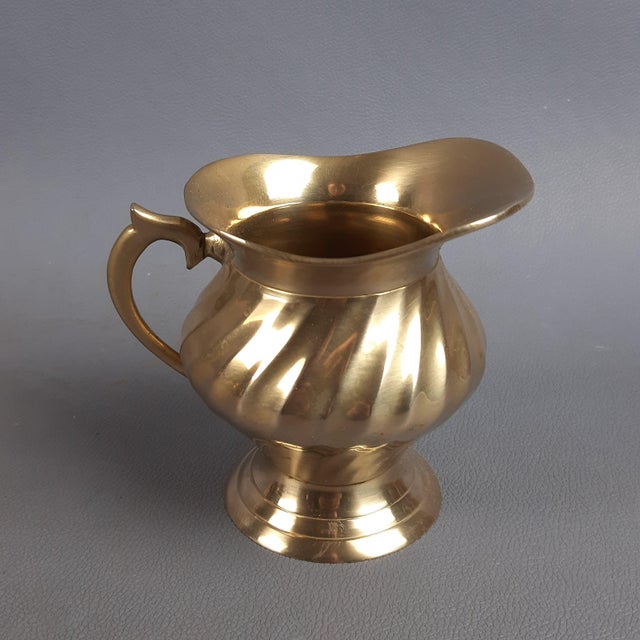 Striped Brass Tea Service, 1960s For Sale - Image 11 of 18
