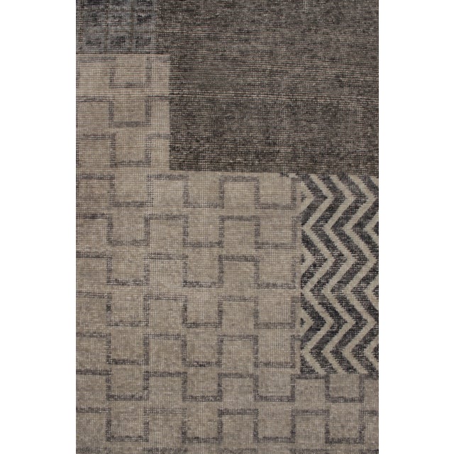 Not Yet Made - Made To Order Rug & Kilim’s Blocks Rug in Charcoal, 5x7 For Sale - Image 5 of 7