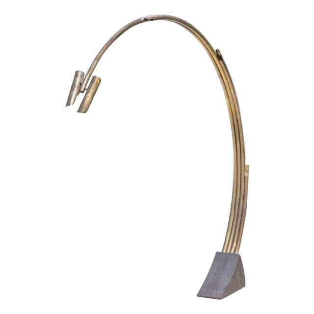 Vintage Brass Floor Lamp by Goffredo Reggiani, Italy, 1970s For Sale