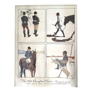 Vintage 1987 Hampton Classic Original Poster For Sale