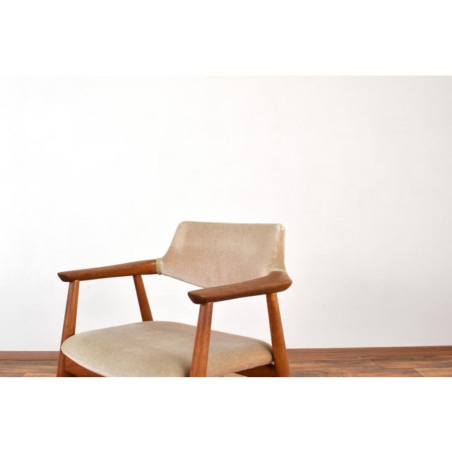 Wood Mid-Century Modern Danish Teak Armchair by Svend Åge Eriksen for Glostrup, 1960s For Sale - Image 7 of 12