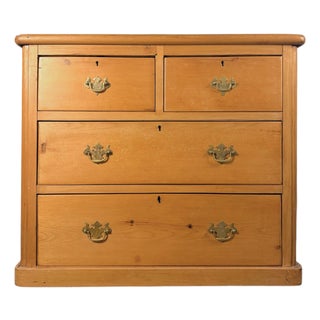 Antique English Pine Chest of Drawers For Sale