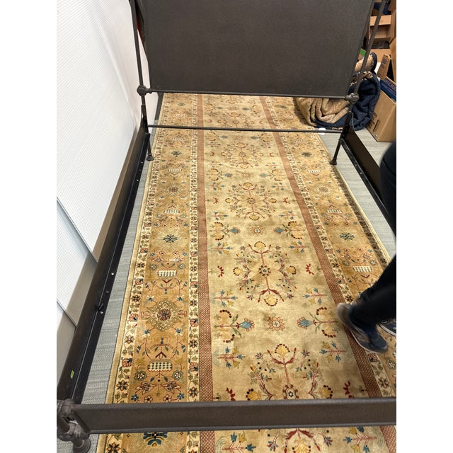 Rustic European Queen Size Restoration Hardware French Academie Bed Frame For Sale - Image 3 of 12