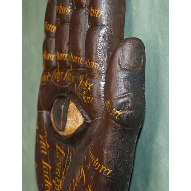 19th Century Fortune Tellers Painted Palmistry Advertising Sign For Sale - Image 12 of 18