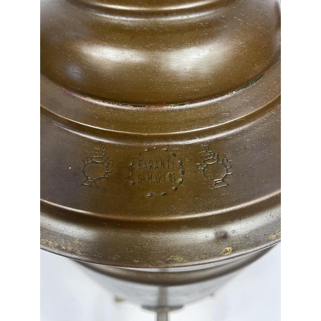 Antique Brass and Copper Samovar Garanti Semaver, Istanbul For Sale - Image 12 of 16