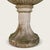 An elegant and majestic neoclassical garden basin in reconstituted stone, this mid-20th-century ornamental piece (circa...