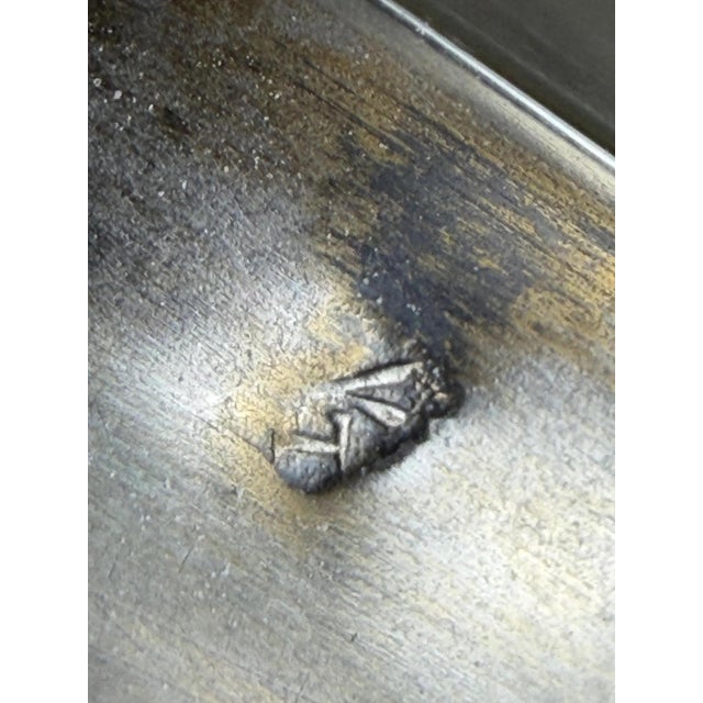 French Hand-Blown Crystal Vase with Silver Mounts and Minerva Mark, 1890s For Sale - Image 10 of 11