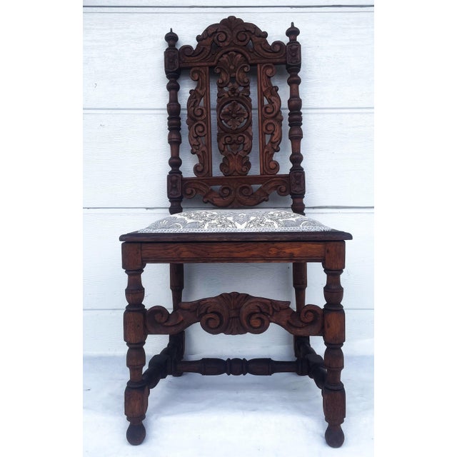 An original, single, representative chair in the Neo-Renaissance style, dating from the second half of the 19th century...