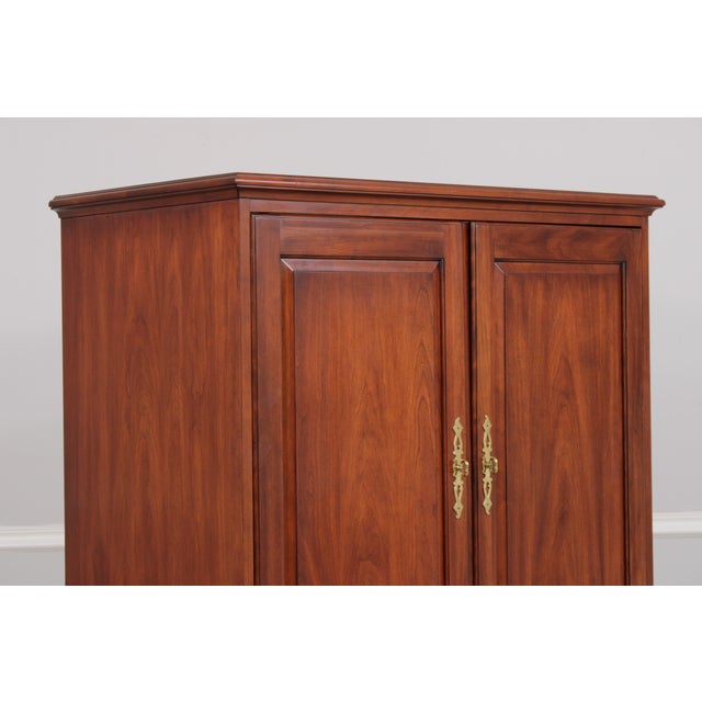 Henkel Harris Cherry 2 Door Tv Armoire For Sale - Image 10 of 18