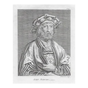 1798 Artist John Mabuse Antique Engraving