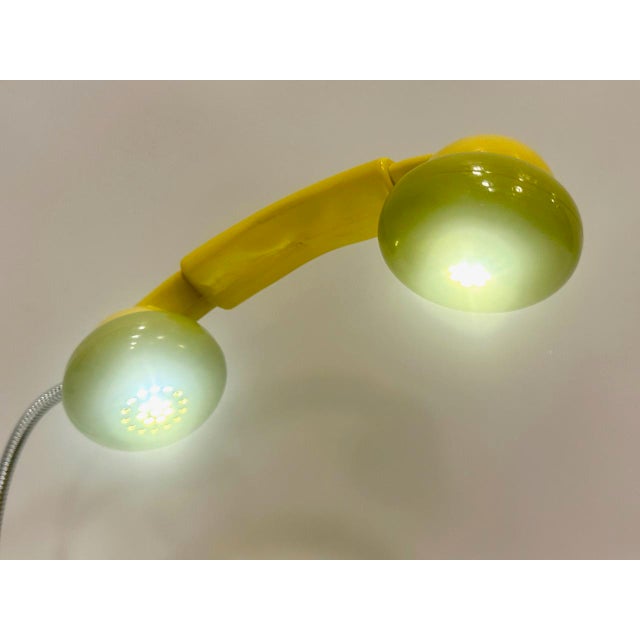 Green Bobo Telephone Table Lamp by Sergio Todeschini for Telcer, Italy, 1970s For Sale - Image 8 of 17