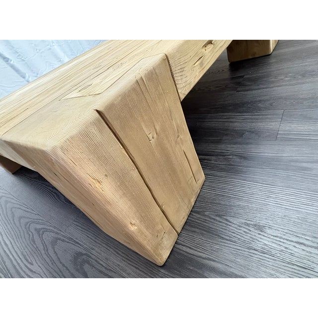 Rh Reclaimed English Beam Coffee Table | Monumental 59" Scale | One-of-a-Kind Character For Sale - Image 14 of 18