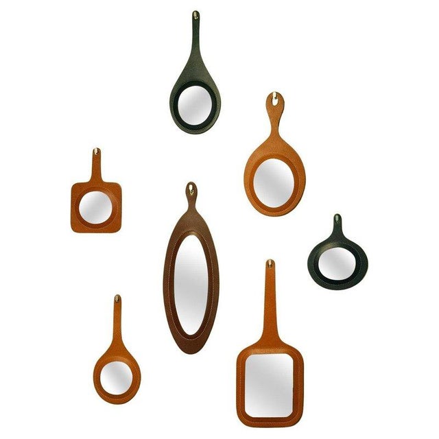 Perfect Day Mixed Colors Wall Mirrors by Oscar Maschera, Set of 7 For Sale - Image 4 of 4