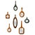 Perfect Day Mixed Colors Wall Mirrors by Oscar Maschera, Set of 7 For Sale - Image 4 of 4