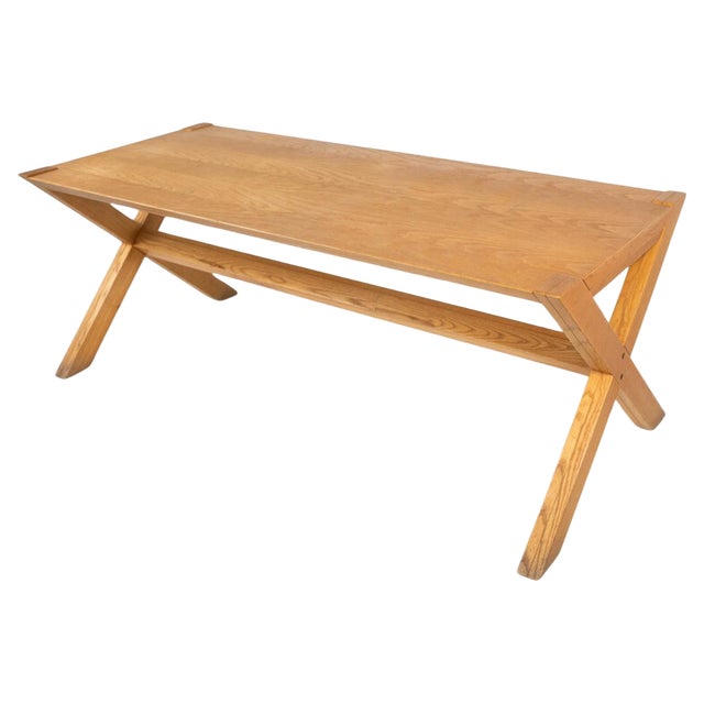 Mid-Century Wooden Dining Table by Werther Toffoloni and Piero Palange for Germa, 1970s For Sale
