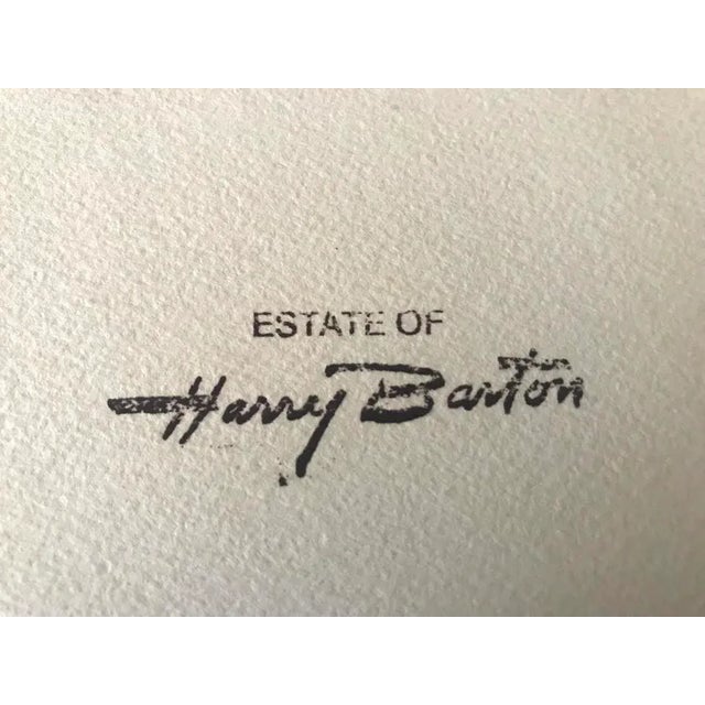 Vintage American Impressionist Watercolor Painting Bridge and River by Harry Barton For Sale In New York - Image 6 of 7