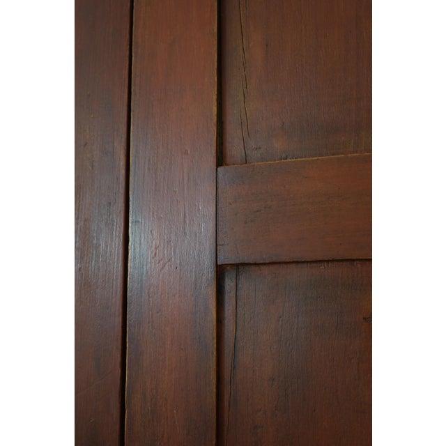Red Antique Mid 19th Century Primitive Corner Cabinet For Sale - Image 8 of 18