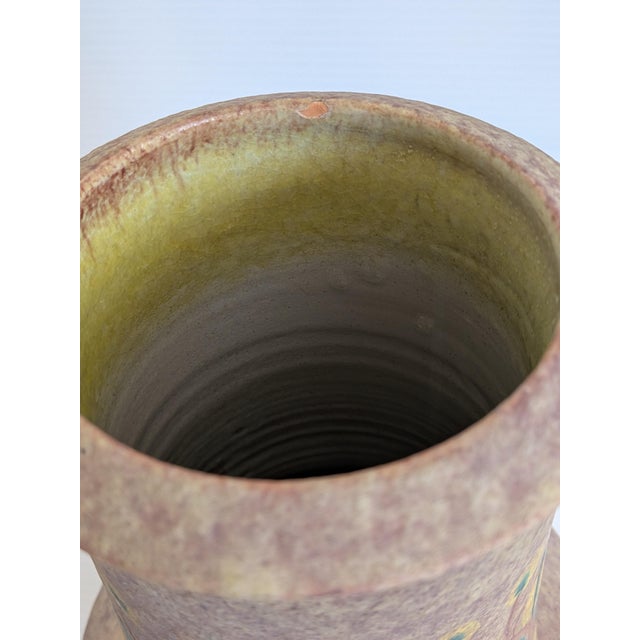 Brown Rare MCM Alvino Bagni Italian Pottery Vase Raymor Bitossi Gambone For Sale - Image 8 of 8
