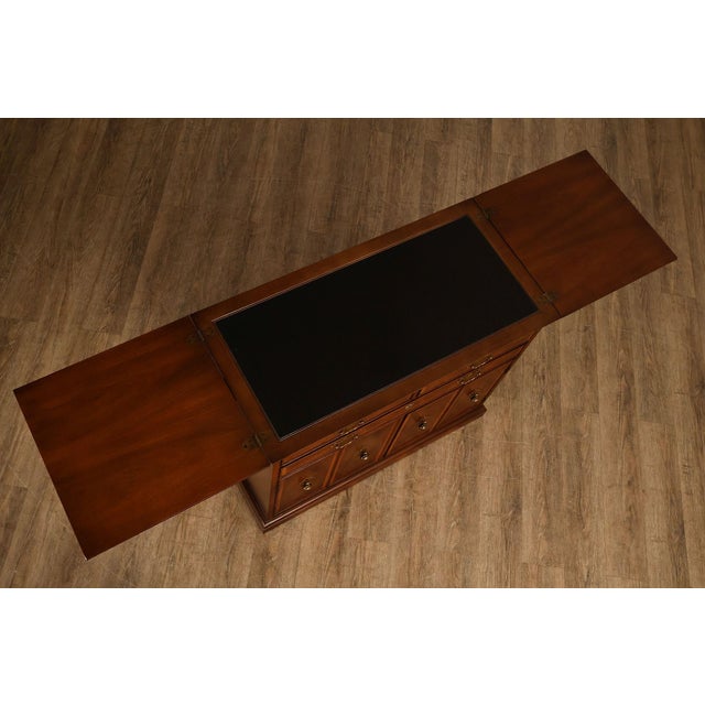 Henredon 18th Century Portfolio Georgian Style Walnut Server For Sale - Image 9 of 18