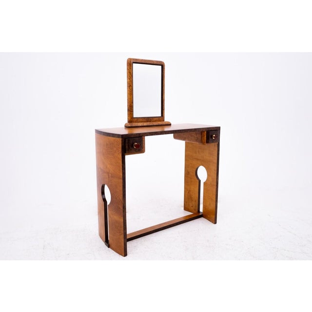 Art Deco Dressing Table and Chair Set, Poland, 1930s, Set of 2 For Sale - Image 6 of 18