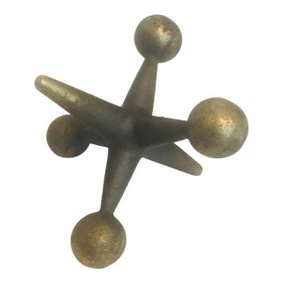Bill Curry 1967 Bronze Jack/Jax Bookend or Doorstop George Nelson For Sale