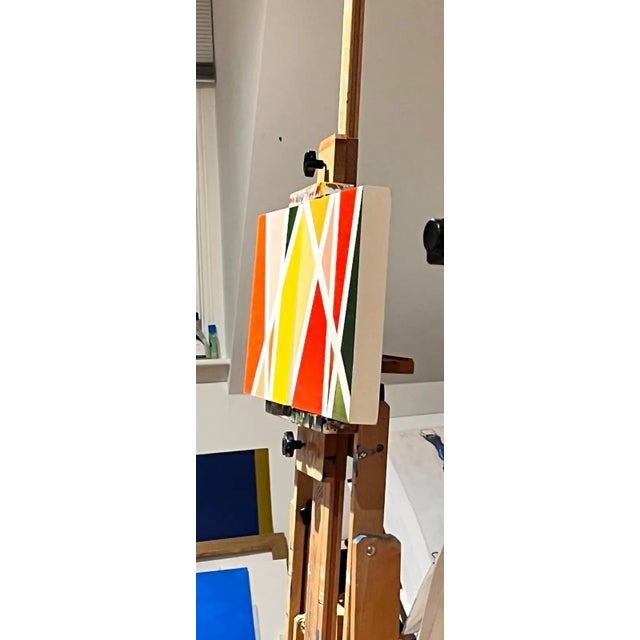 2020s "Autumn Kites" Contemporary Original Geometric Abstract Painting by Shabs Beigh For Sale - Image 5 of 9