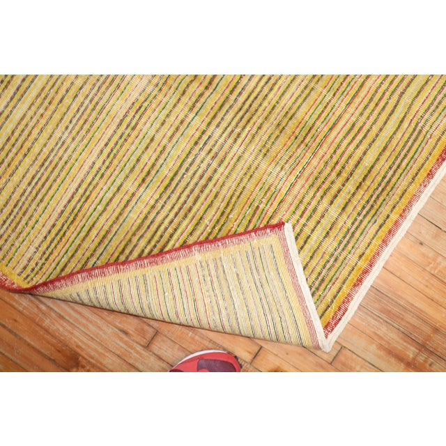 Striped Vintage Turkish Deco Rug For Sale - Image 11 of 11