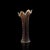 Mid 20th Century Mid Century Decorative Carnival Glass Vase For Sale - Image 5 of 13
