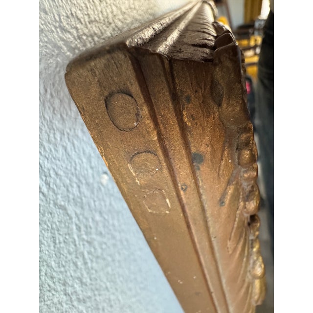 Victorian Antique Giltwood Wall Mirror, Late 19th Century (C. 1880–1900) For Sale - Image 3 of 9