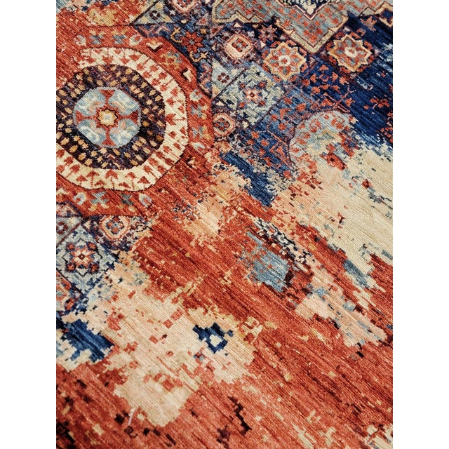 Hand Knotted Turkman Design Wool Rug. 4'10" X 6'08" For Sale - Image 4 of 4