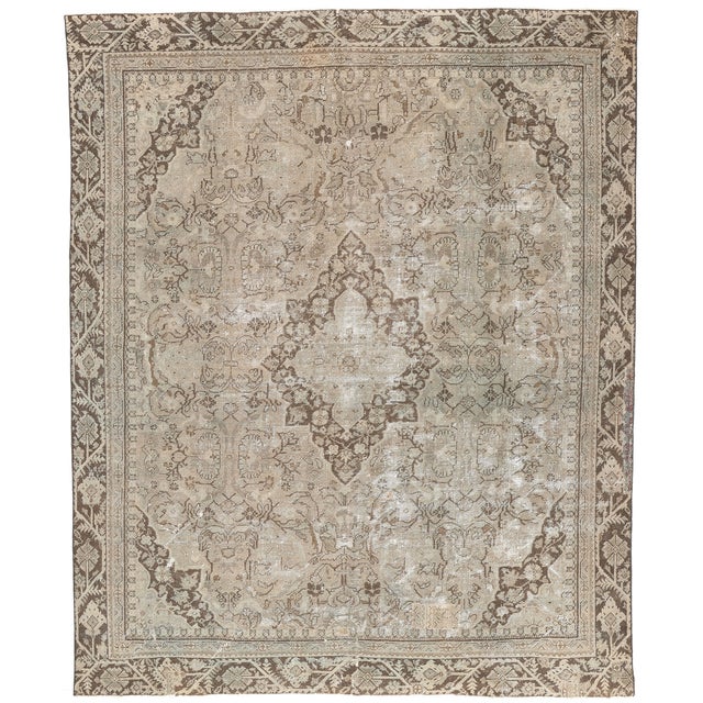 Antique Persian Mahal Rug, 10'00 X 12'03 For Sale - Image 10 of 10