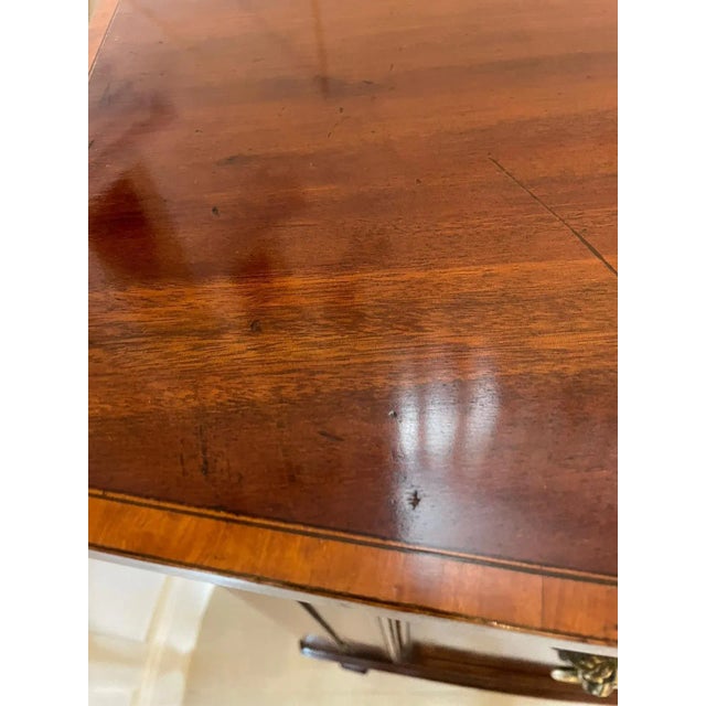 Antique Edwardian Inlaid Mahogany Bow Fronted Sideboard For Sale - Image 3 of 18