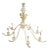 Hollywood Regency Van Teal Lucite and Gilt Chandelier For Sale