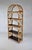 1960s Coastal Regency British Colonial Tortoise Bamboo Etagere Bookcase Shelf Arched For Sale - Image 5 of 8