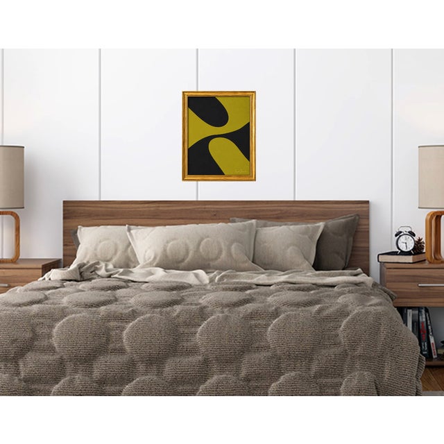 Title: Negative Space Modern Painting Framed by Bryan Boomershine For Sale In Palm Springs - Image 6 of 8