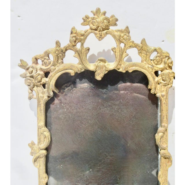 Gilt brass hinged Photo frames, Victorian Rococo style with Screw tabs on the back and a hinged design to stand open in...