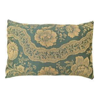 Decorative Vintage Pillow with Floral Chinoiserie For Sale