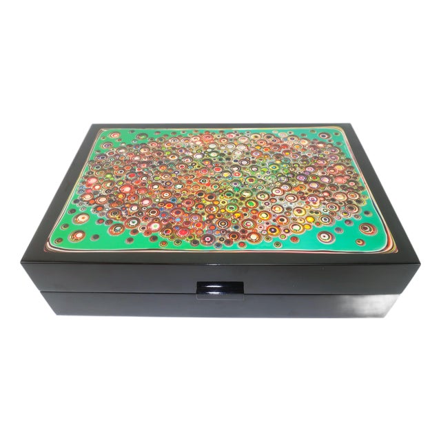 Markus Linnenbrink Lacquered Wood Op Art Postmodern Style Artist Box, 2013 For Sale