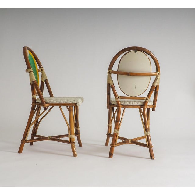 Vintage Bistro Chairs by Italo Gasparucci for ECC Tennis Tournament Antwerp, 1980s, Set of 2 For Sale - Image 4 of 17
