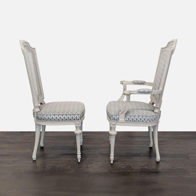 French Set of Six French Style Dining Chairs For Sale - Image 3 of 7