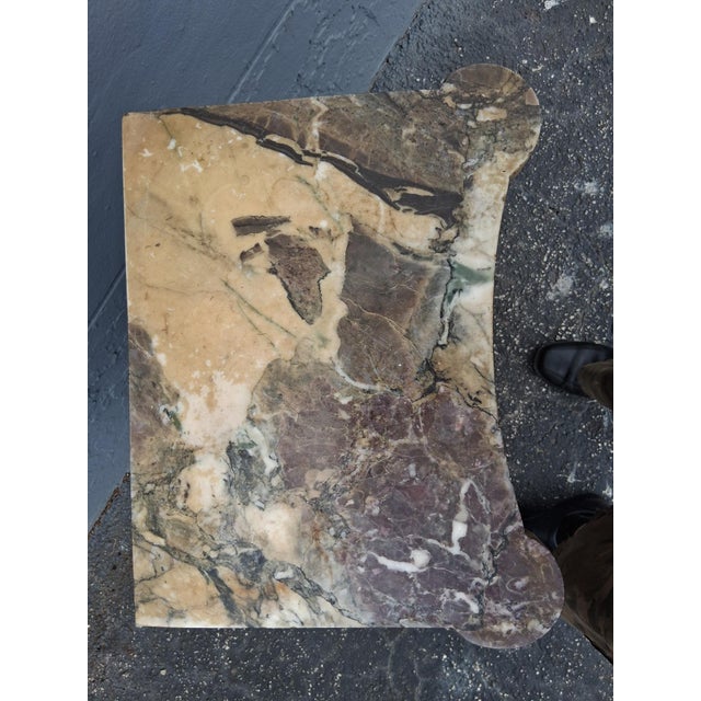 Brown 19thc French Louis XV Transition Exotic Burlwood Carved & Gilt Nightstand/ End Table For Sale - Image 8 of 12