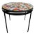 Outdoor Multi Color Mosaic Side Table For Sale