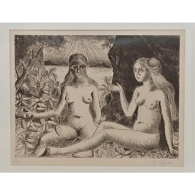 The dispute, 1969 acquaforte signed Image 385 x 510 mm; 15 1/8 x 20 in Sheet 610 x 800 mm; 24 x 31 1/2 in proof on Japon...