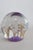 Glass Large Round Art Glass Paper Weight Trumpet Flower Controlled Bubble Design 5160b For Sale - Image 7 of 12
