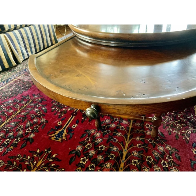 Vintage Theodore Alexander Oval Faux Bamboo Coffee Table For Sale In New York - Image 6 of 10