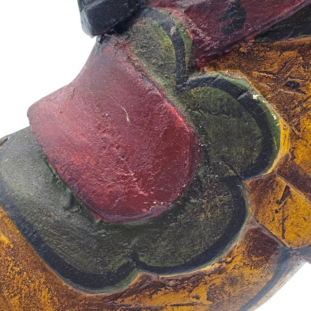 Festive Mexican Hand-Carved Painted Wooden Horse, Folk Art, 15.5" For Sale - Image 14 of 16