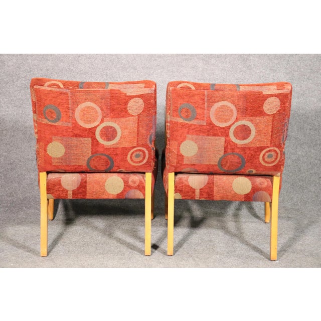 Wood Mid 20th Century Deco Style Armchairs - 2 Pieces For Sale - Image 7 of 12
