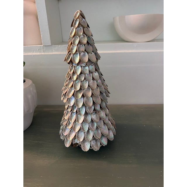 Large Abalone Shell Decorative Tree Sculpture, 17” For Sale - Image 13 of 13