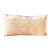 Custom Abstract Pattern Goldtone Rectangular Pillow With Feather Insert For Sale