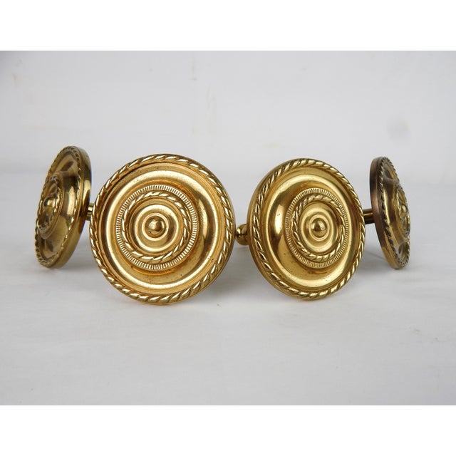 Vintage Brass Curtain Tie Backs, S/4 Chairish